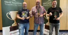 Wir gratulieren den Spielern grandmitfuenf, diamant1312, jensemann23, skatbine, FHD77 und paulepaule. Alle 6 Spieler haben sich im WildCard Turnier die letzten 6 Direktqualifikationen für das große Skat Masters Finale in Berlin gesichert. Wir wünschen allen Finalisten ein tolles Finale und Gut Blatt!